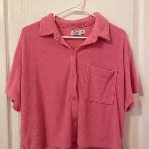 Pink Button-Up Shirt